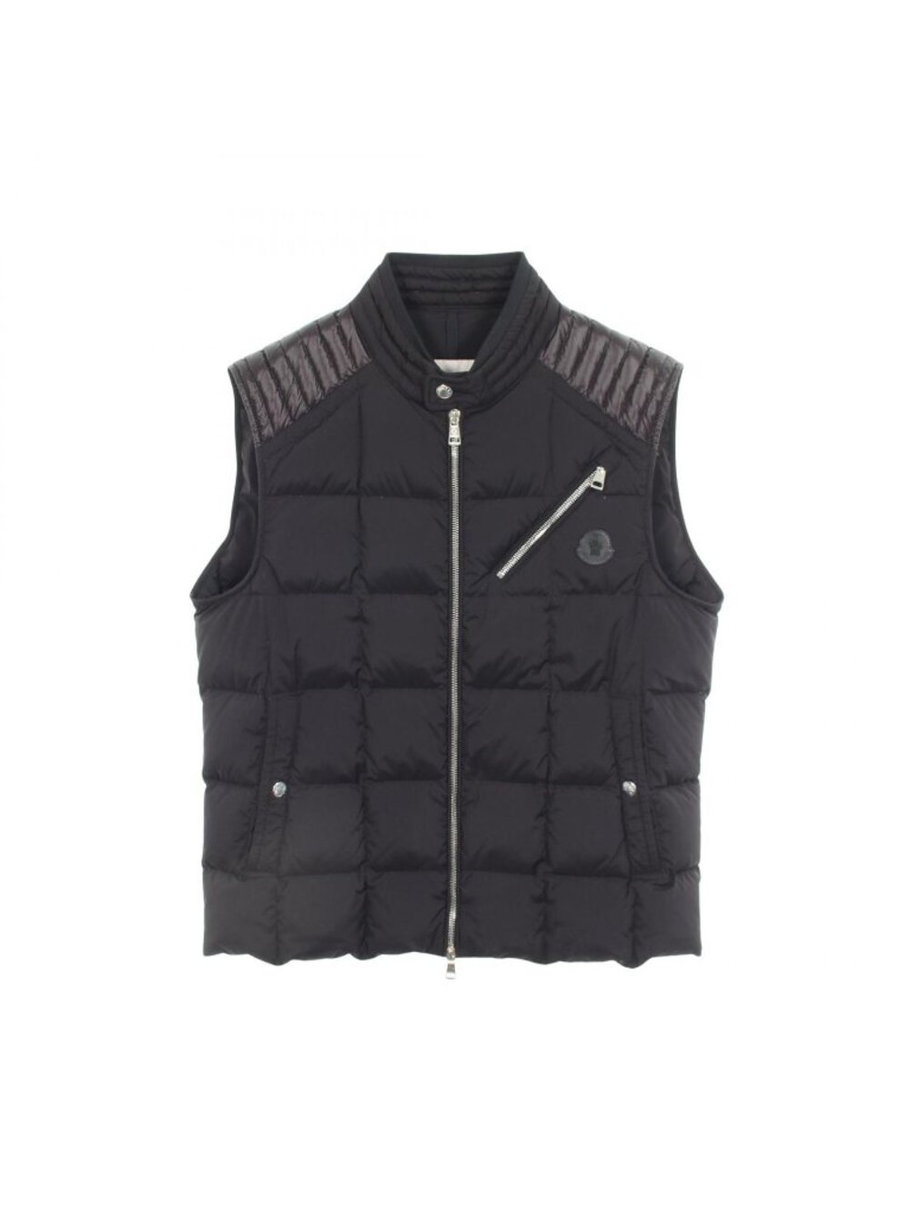Moncler Down Vest Holsteiner Black Nylon
